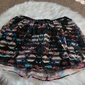 Floral Patterned Women's Skirt